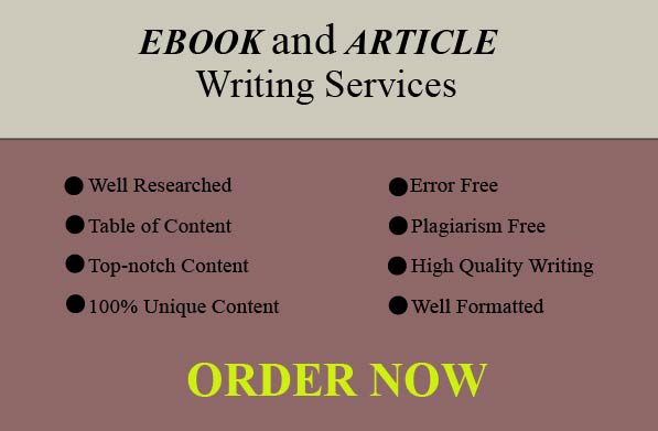 I will write ebook, book and article