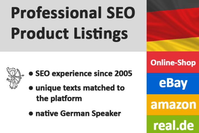 I will write german SEO product descriptions