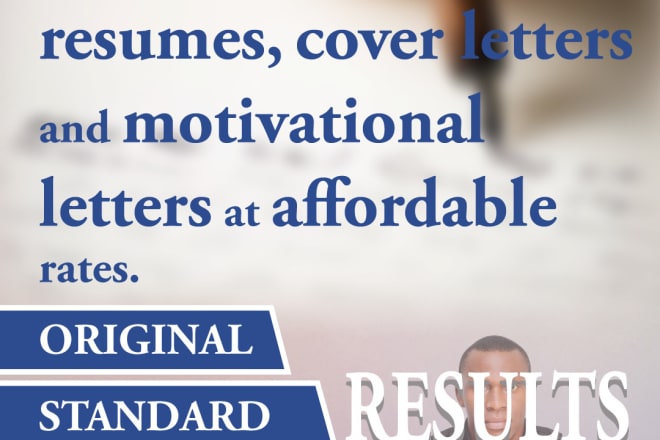 I will write great resumes cover letters and motivational letters