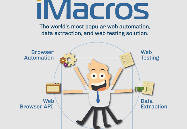 I will write imacros scripts for web automation and scraping