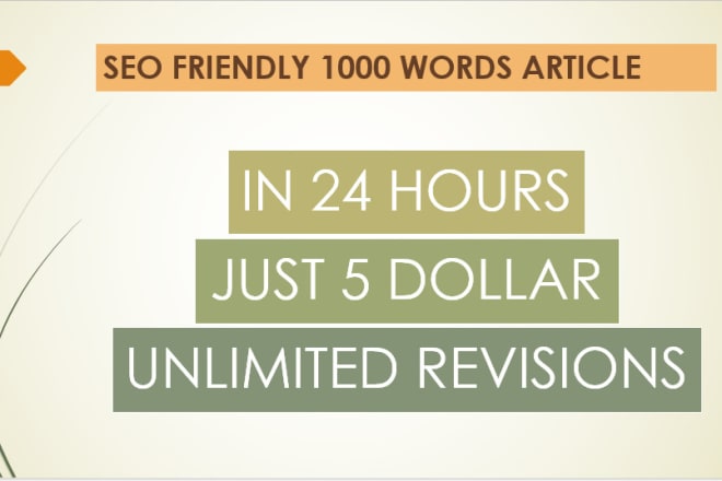 I will write perfect 1000 words islamic article in 5 dollars