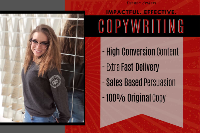 I will write persuasive sales copy for your website or service