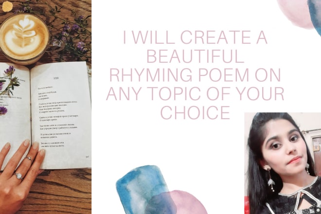 I will write poems and poetry with a rhyme scheme