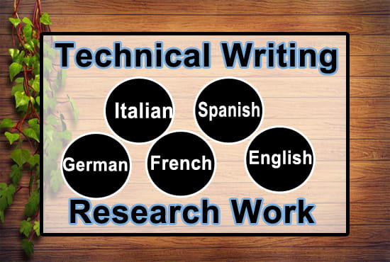 I will write technical and research based content