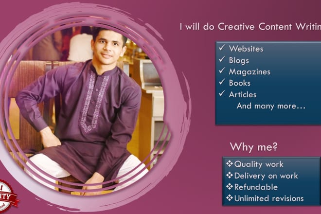 I will write technical creative content writing for your website