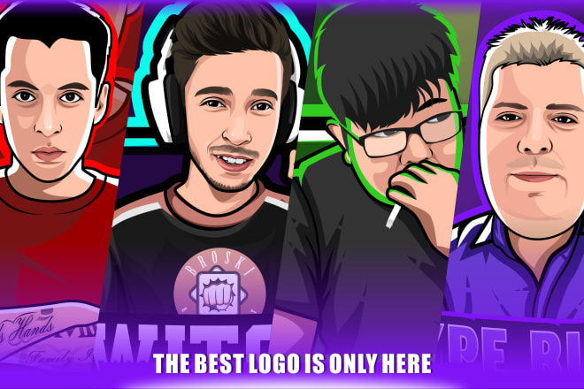 I will you a cartoon logo for the best twitch, fb, yt, mixer