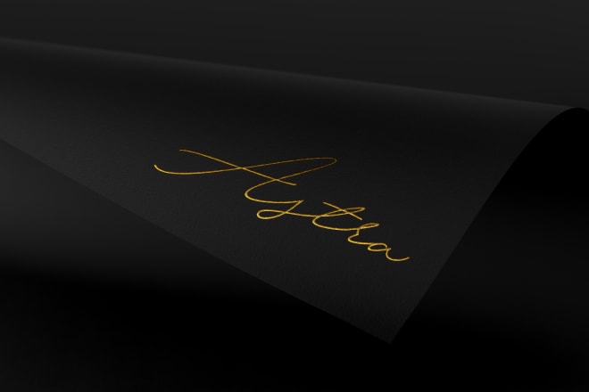 Our studio will design an elegant signature logo