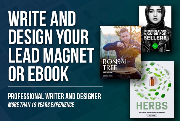 Our studio will design and write a superb lead magnet or ebook