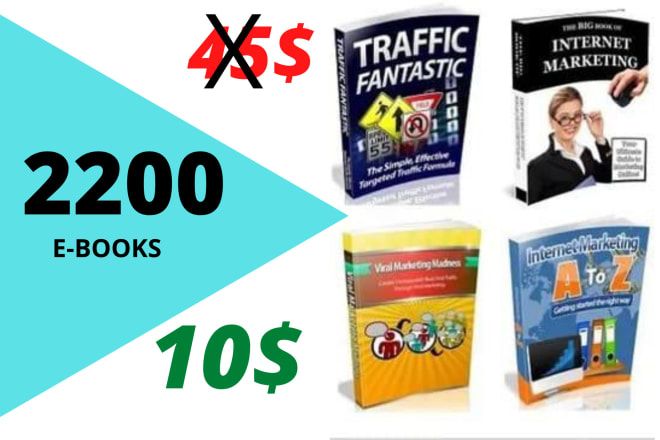I will 2200 high quality ebooks with resale rights