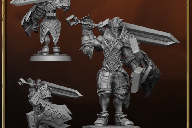 I will 3d model your next dnd character miniature