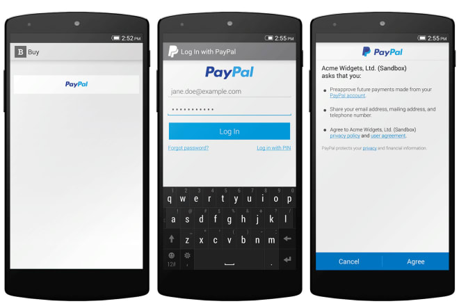 I will add paypal payments to your android app