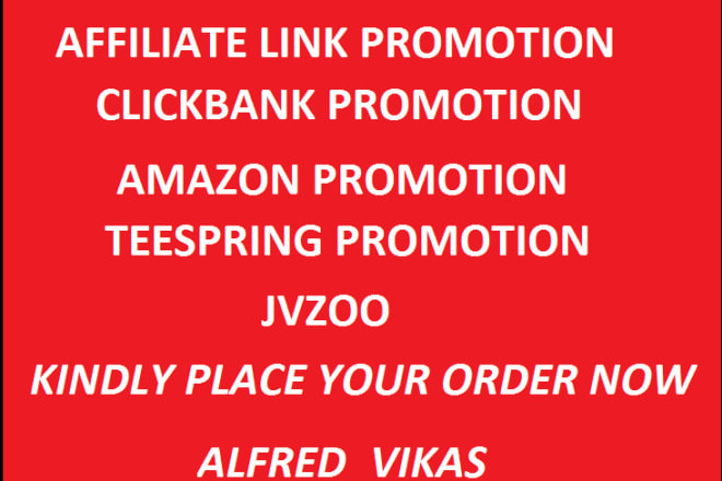 I will advertise your affiliate link,clickbank,to USA,UK audience