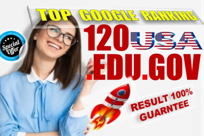 I will be best google rank with 120 USA pr9 high da backlinks improves seo in 2020