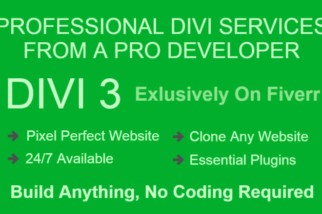I will be your divi theme website developer
