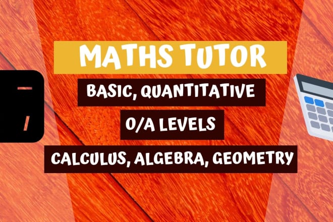 I will be your online tutor and a professional mentor for basic, o and a levels math