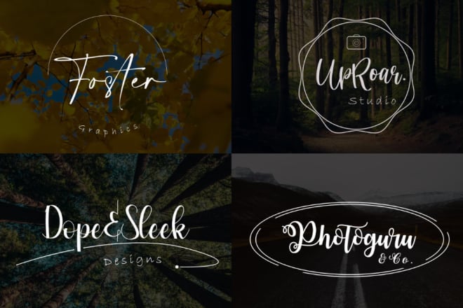 I will be your photography signature logo creator