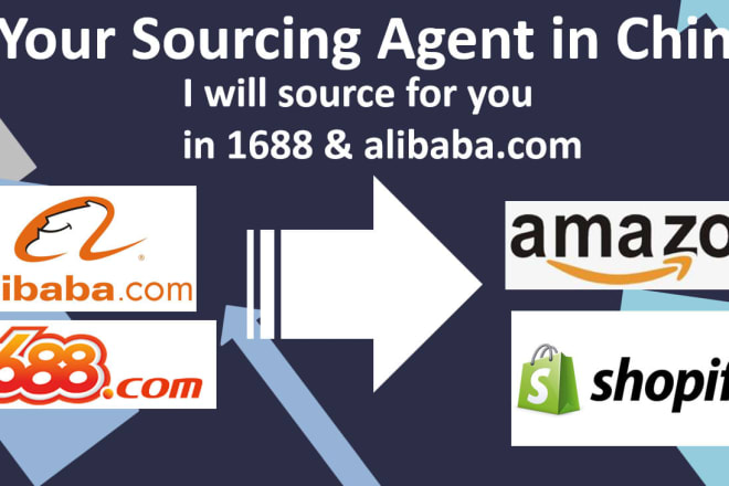I will be your sourcing agent from china 1688 for amazon