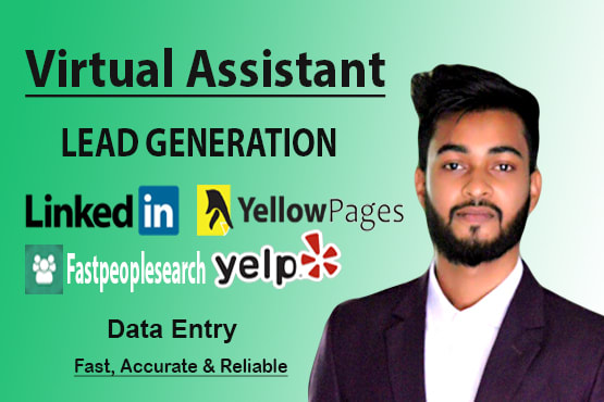 I will be your virtual assistant for b2b lead generation web scraping data entry
