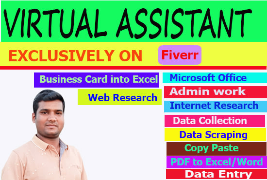 I will be your virtual assistant for your business