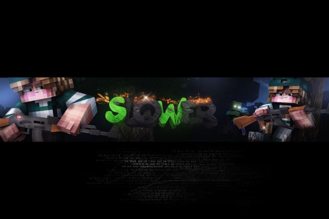 I will best minecraft banner for youtube
