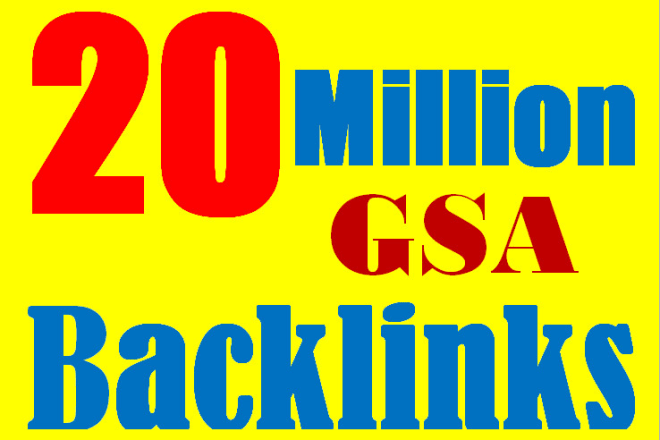 I will build 10,00,000 gsa dofollow backlinks for boost ranking