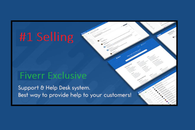 I will build a customer support and help desk ticketing system