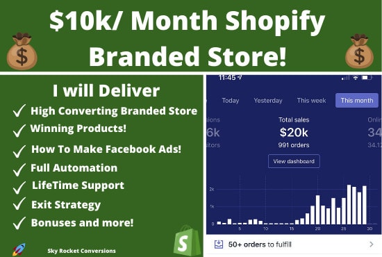 I will build a high converting dropshipping shopify store