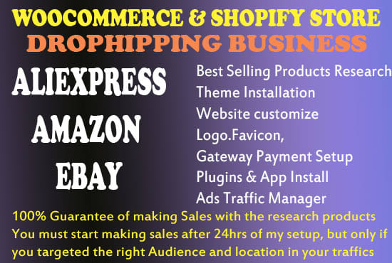I will build aliexpress,amazon,ebay dropship wocommerce website