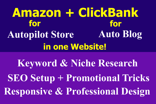 I will build amazon affiliate website autopilot store without API key