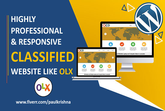 I will build classified website like olx