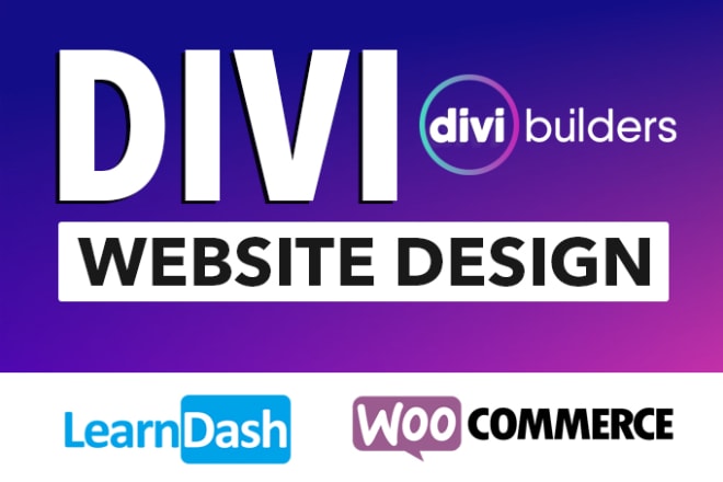 I will build divi wordpress website lms, ecommerce, divi theme customization