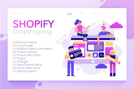 I will build shopify dropshipping store along with a premium theme