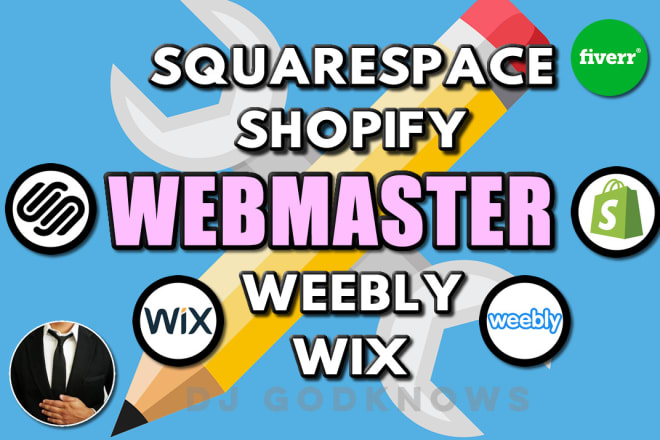 I will build, update or refresh squarespace, shopify, wix, weebly store or website