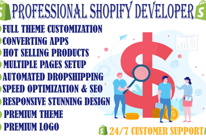 I will build you a high converting shopify dropshipping store or shopify website