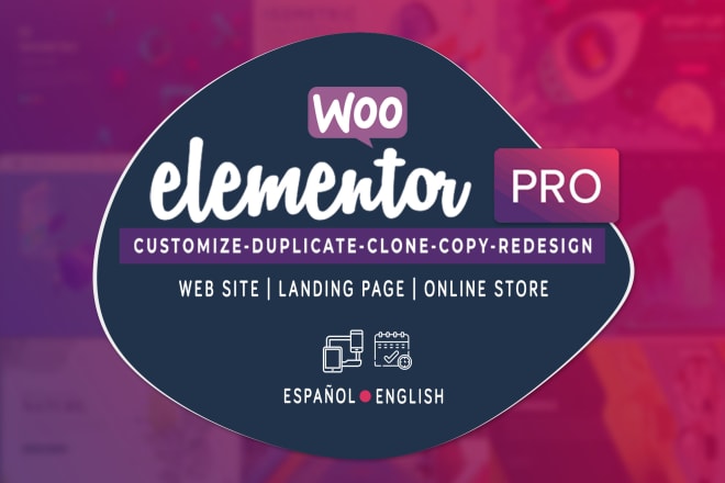 I will clone any web page into elementor template