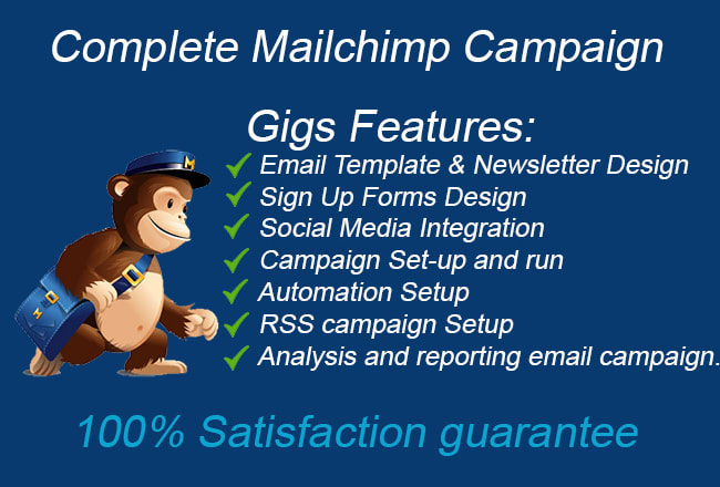 I will complete mailchimp email campaign