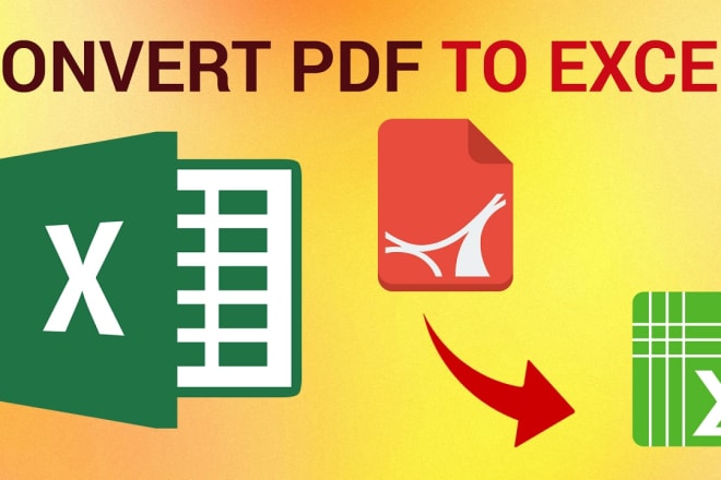 I will convert PDF to excel spreadsheet