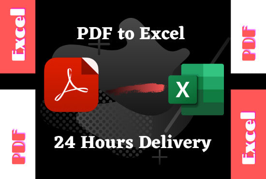 I will convert PDF to excel spreadsheet in 24 hours