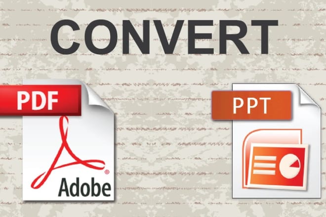 I will convert PDF to word, pdf to ppt