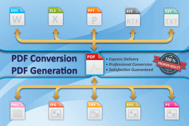 I will convert your PDF files
