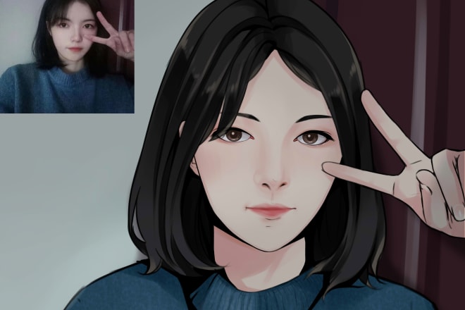 I will convert your photos to anime, webtoon or vexel style