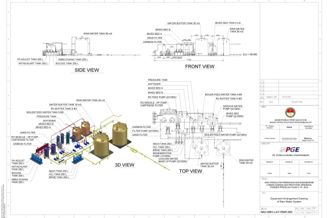 I will create 2d or 3d piping project with autocad plant 3d