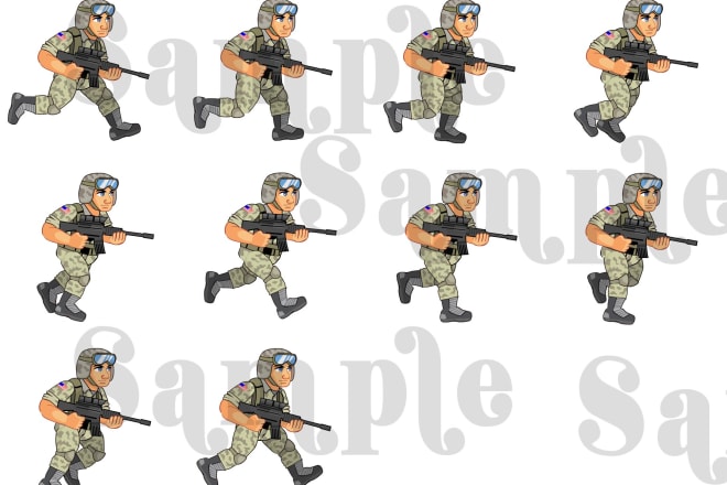 I will create 2d sprite sheet for you