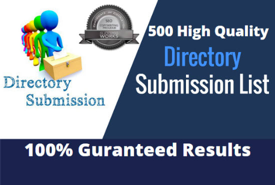 I will create 500 high quality web directory submission backlinks for your sites