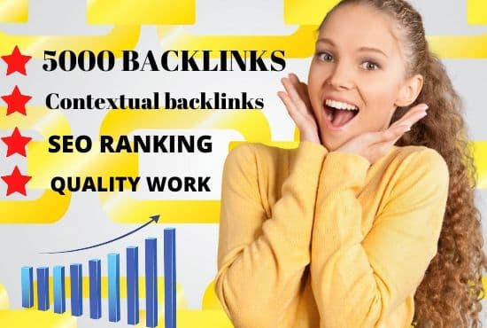 I will create 5000 contextual back links article directory websites
