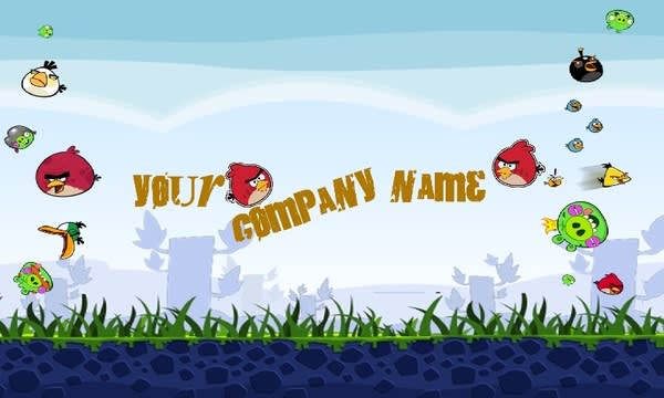 I will create a Angry Birds Banner for your website with your company name on