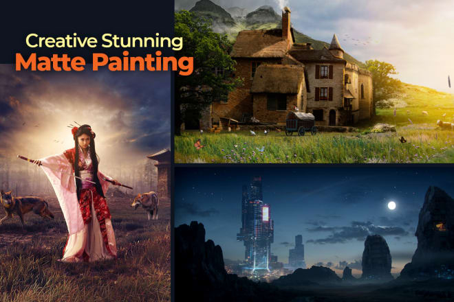 I will create a creative stunning matte painting