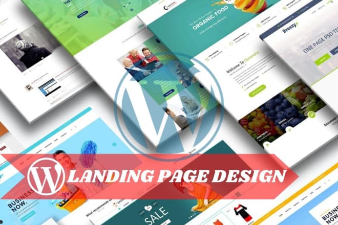 I will create a modern wordpress landing page, blog site or sales funnel landing page
