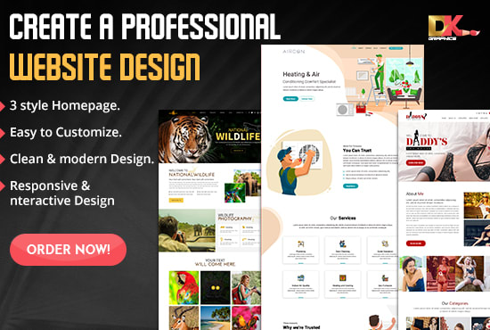 I will create a PSD website design within 40 hours