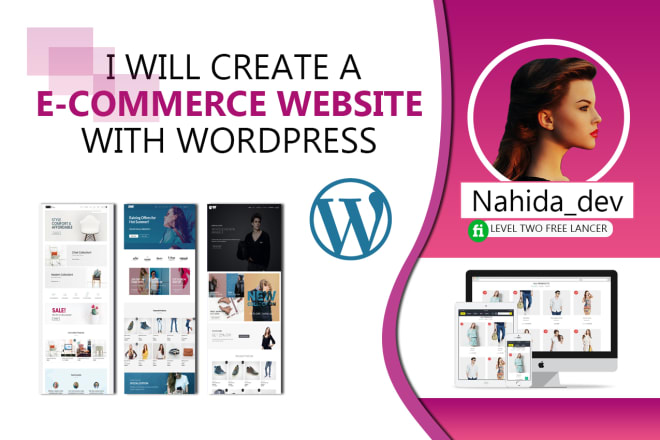 I will create a responsive ecommerce website in wordpress